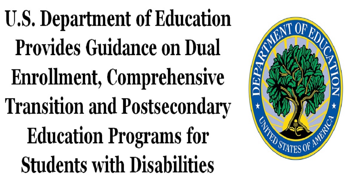 U.S. Department of Education Provides Guidance on Dual Enrollment