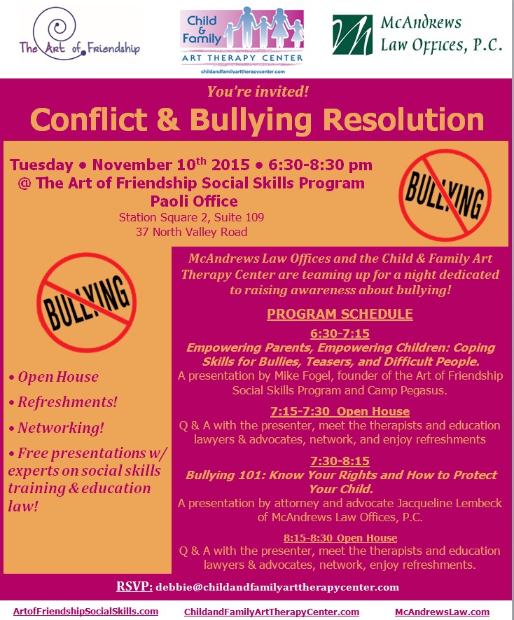 November 10th - Bullying flyer