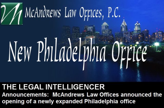 McAndrews Law New Philadelphia Office
