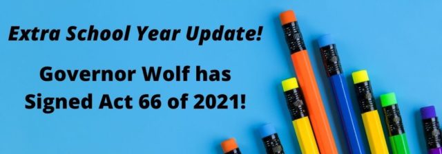 Extra School Year Update